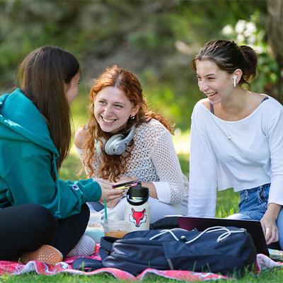 Image of students outside 